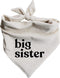 Generic Dog Bandana Pregnancy Announcement Big Sister Baby Reveal Oatmeal Cream Minimal Neutral