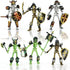 6 Pack T13 Action Figures Set with 54 Accessories, Skeleton Action Figure