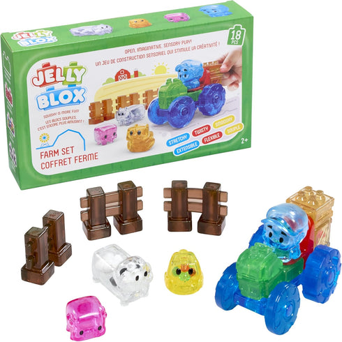 Jelly Blox Farm Set | Includes 18 Pieces | Toddler & Preschool