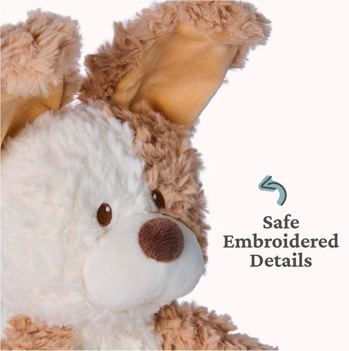 0 7" GUND Baby Peek-a-Boo Peeki Puppy Plush, Dog Stuffed Animal, Baby Toy for Ages and Up, Brown/Cream
