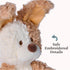 0 7" GUND Baby Peek-a-Boo Peeki Puppy Plush, Dog Stuffed Animal, Baby Toy for Ages and Up, Brown/Cream