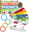 Phonics Flash Cards - Learn to Read in 20 Stages - Digraphs CVC Blends Long Vowel Sounds for Kids Ages 4-8 Educational