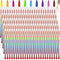 Teling 140 Pieces Colorful Stackable Buildable Crayons 11 Interchangeable Colors Pencils Party