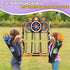 2 Pack Bow and Arrow Set with Moving Standing Target, 20 Suction Cup Arrows in 2 Colors, Light Up Archery Toys for Kids