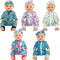 SOTOGO 5 Sets Doll Clothes Outfits - Jumpsuits with 5 Headbands for 14 to 17 Inch Baby Dolls