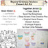 Set 4-10 8 Together Art Dessert Color Your Own Storytelling Sticker Kit Coloring Your Own Stickers DIY for Kids