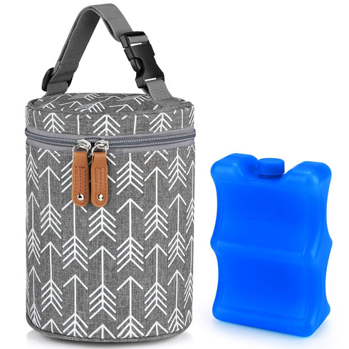 Accmor Breastmilk Cooler Bag, Insulated Baby Bottle Cooler Tote Bags for Nursing