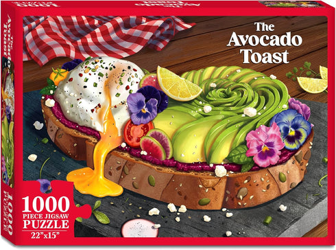 The Avocado Toast - 1000-Piece Puzzle for Adults and Families, Brain-Boosting Fun for Ages 15+