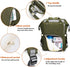 LIMHOO Backpack Diaper Bag for Men Dad, Waterproof Large Canvas Camo Nappy Bags, Baby Care Bag (Army Green)
