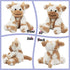 Hopearl Adorable Plush Cow Toy - Floppy Dairy Cattle Soft Stuffed Animal, Cute Birthday Gift for Kids