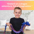 Amerimaker 30" 3D Easter Basket Stuffer, Articulated Printed Dragon Flexible Fidget Toy for Kids & Teens, Dragon Egg