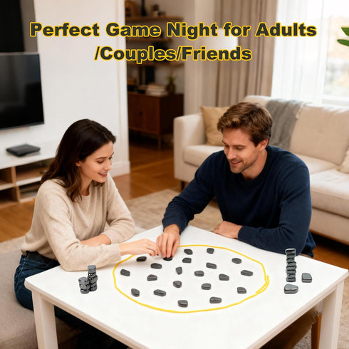 XAKNXGU 24 Set Chess Game with Stones, Christmas Family Games for Kids and Adults, Best Multiplayer Strategy Board