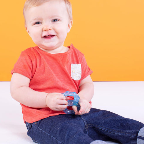 3 3-Pack Bright Starts Stay Cool Teethers, Water-Filled & Chillable, BPA Free Teething Toy, Ages Months+, Unisex