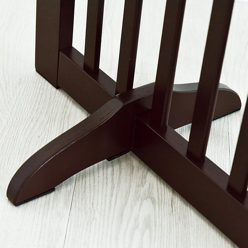 WELLAND Support Feet for 360 Degree Configurable Gate Collection, Espresso, A Pair