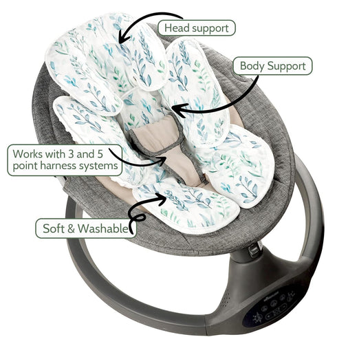 2-in-1 DILIMI Infant Car Seat Insert, Carseat Head Support for Newborn, Soft Baby Head Support for Car Seat, Stroller