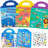 Yowlieu Reusable Sticker Books for Kids, 3 Sets Travel Removable Toddler Sticker Books