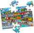 Melissa & Doug Traffic Jam, City Vehicle Themed Jumbo Floor Puzzle, 24-Piece