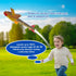 PowerTRC Dinosaur Toy Rocket Blasters | Launch Up to 100 ft | 4 Colorful Dino Foam Head Rockets for Kids Ages 3-10+