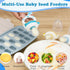 Baby Breastmilk Popsicle Molds & Baby Fruit Feeder-WAJIAYON Silicone Food Freezer Tray Storage Containers,Infant Food