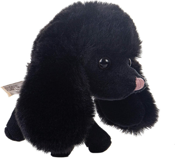 "Black Puppy Dog Stuffed Animal Poodle Plush Soft Toy - 4-Inch"