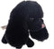 "Black Puppy Dog Stuffed Animal Poodle Plush Soft Toy - 4-Inch"