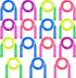 Elcoho 15 Pack Colorful Kids Jump Rope Set, Adjustable Plastic Skipping Ropes, Great Outdoor Party Favor