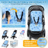 Summer Orzbow Reversible Stroller Cooling Pad | Solid-Gel Baby Cooling Pad for Stroller, High Chair, Bassinet, Crib |