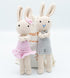 Crochet Stuffed Animal - Adorable Handmade Bunny Daughter Plushie Doll with Pink Dress, Ideal for Infants - Knitted