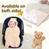 Miracle Baby 35.4"x35.4" Car Seat Swaddle Blanket for Babies, Waffle Carseat Swaddle Blanket for Infants Newborn