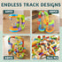 Set 3D 3 4 5 6 7 8 32 klick Rail Electric Train Magic Flexible Race Track for Kids Years Old, pcs Race Car Track Block