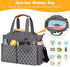 w/14 2 Moclever Diaper Bag Tote Baby Diaper Bag Pockets Burp Cloths, Multifunctional Diaper Changing Tote Bag