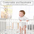 Sweet Jojo Designs Watercolor Farmhouse Farm Animals Fitted Mini Crib Sheet for Baby Nursery, Boy or Girl, Portable