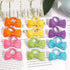 80PCS Tiny Hair Ties with Bows, Baby Bows Rubber Bands for Infants Toddlers Baby Girls Hair Accessories
