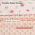 40x50 Inches, david's kids Muslin Minky Baby Blanket for Girls with Muslin Cotton Front and Dotted Fleece Backing