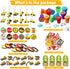 244 Set 24 Capoda Pcs Construction Birthday Party Favors for Guests Include Mini Truck Toys Goodie Bags & Construction
