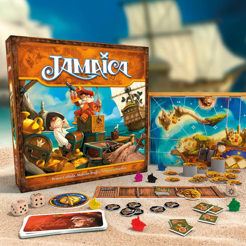 Jamaica Board Game (New Edition) - Family-Friendly Pirate Racing Strategy Game for Ages 8+, 2-6 Players