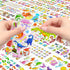 BEESTECH 24 Sheets 500+ Stickers for Kids, Teacher Reward Stickers, Potty Training Bulk with Dinosaur Traffic