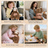 11 21 inches Joyreal Sloth Sensory Weighted Vibrating Pillow, Pressure Activated for Kids Adults, Plush Minky Soft