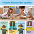 PicassoTiles Magnetic Tiles Compatible - 8pc Character Action Figures Add On Set for Educational Toddlers Toy