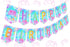 Video Game Birthday Decorations Banner: Tie Dye Neon Happy Birthday Banner for Gamer Theme Party