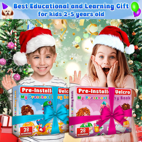 2 3-5 28 8 3 Curious Learn Montessori Busy Book for Toddlers Ages Preassembled Preschool Learning Binder