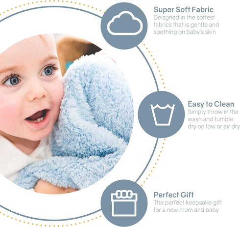 Trimmed 100% (29x35 Inches) GooseWaddle Luxury Silky Smooth, Satin Baby Blanket, Polyester Machine Washable Blankie