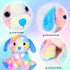 10.5'' Hopearl Colorful LED Plush Puppy Lighting Up Dog Stuffed Animal Floppy Pup Night Lights Glow in The Dark