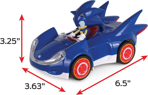 NKOK Sonic The Hedgehog All Stars Racing Pull Back Action, Speed Star by Tails, No Batteries Required