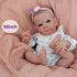 WOOROY 18 Inch Reborn Baby Dolls Girl - Lifelike Handmade Realistic Soft Body Newborn Doll with Gift for Kids Age 3+