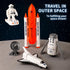 Space Exploration Shuttle Toys, Space Explorer Toy Kit with Signal Receivers, Satellites, Gift for Boys Girls