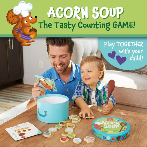 2 Peaceable Kingdom Acorn Soup Game - Educational Games for Toddlers, Includes Instructions and Parent Guide - Year Old