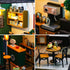 Spilay Dollhouse Miniature with Furniture, DIY Wooden Crafts Kit with Dust Cover and Music, 1:24 Scale Gift