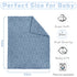 Boyoung Cozy 3040 Fleece Baby Blanket, Ultra Soft Heart Checkered Baby Blankets for Boys Girls, Infant Toddler Newborn