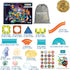 BINZKBB Light Magnetic Tiles Building Blocks for Kids, 3D Clear Educational STEM Toys, 110 PCS Marble Run Blocks Gift